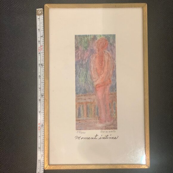 Vintage Art prints in brass frames - Artist Jeanne Gaudet Grenier - Picture 5 of 6